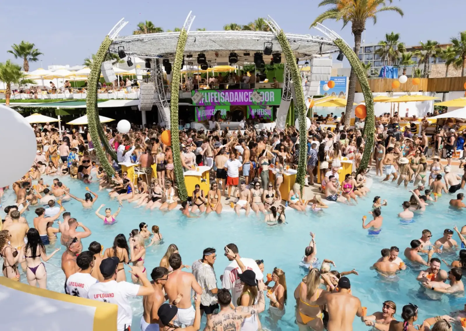 Pool party in the sun